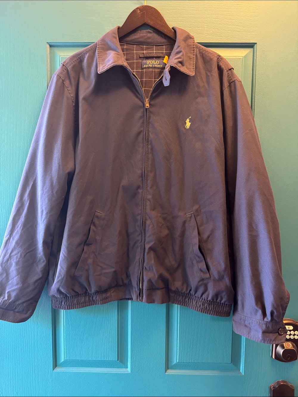 Polo by Ralph Lauren Royal Blue Zip-Up Harrington Jacket